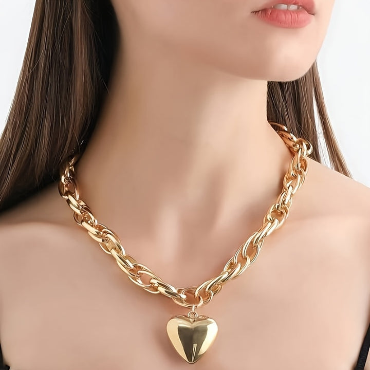 Elegant Heart Pendant Necklace