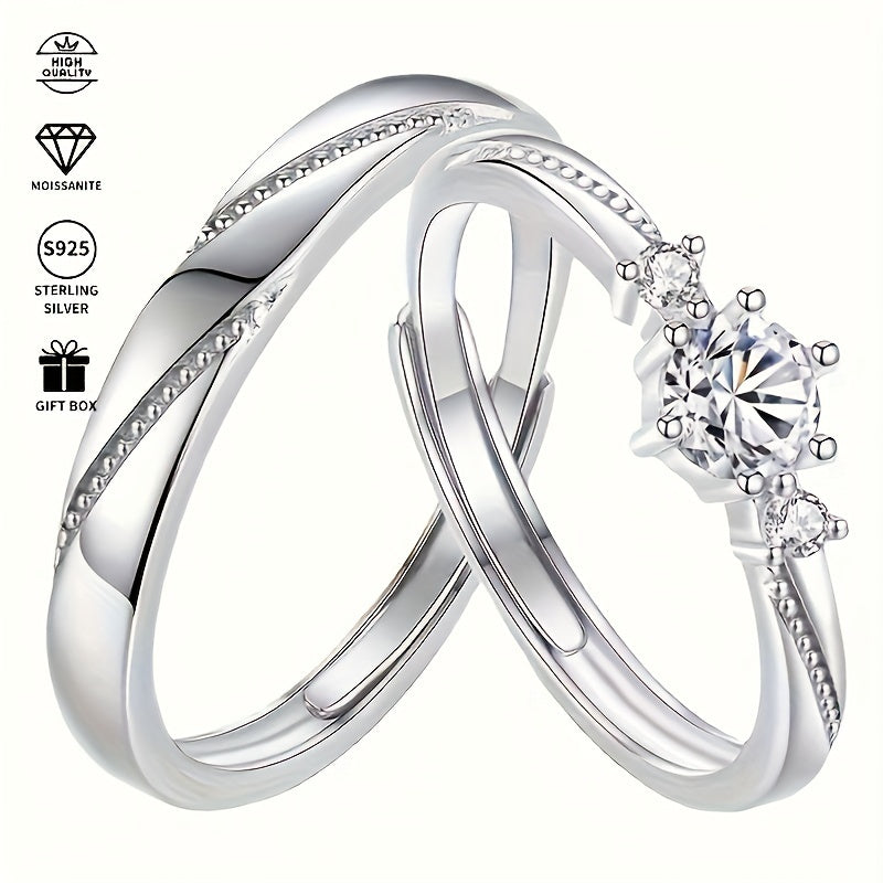 Synthetic Cubic Zirconia Round Solitaire Engagement Ring