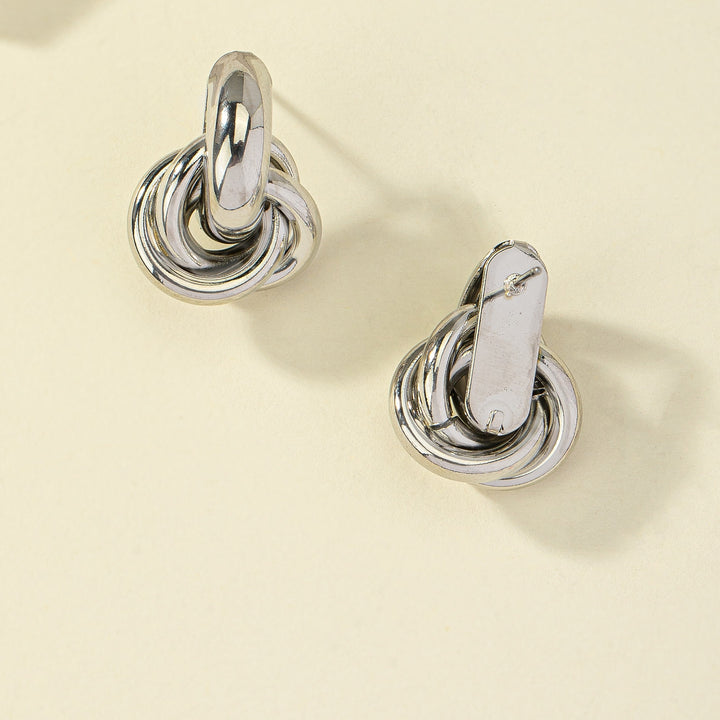 Unique Geometric Shape Wrapped Stud Earrings