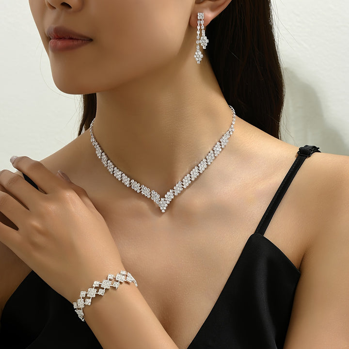 Elegant Zirconia Jewelry Set