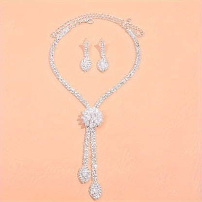 Elegant CZ Bridal Jewelry Set