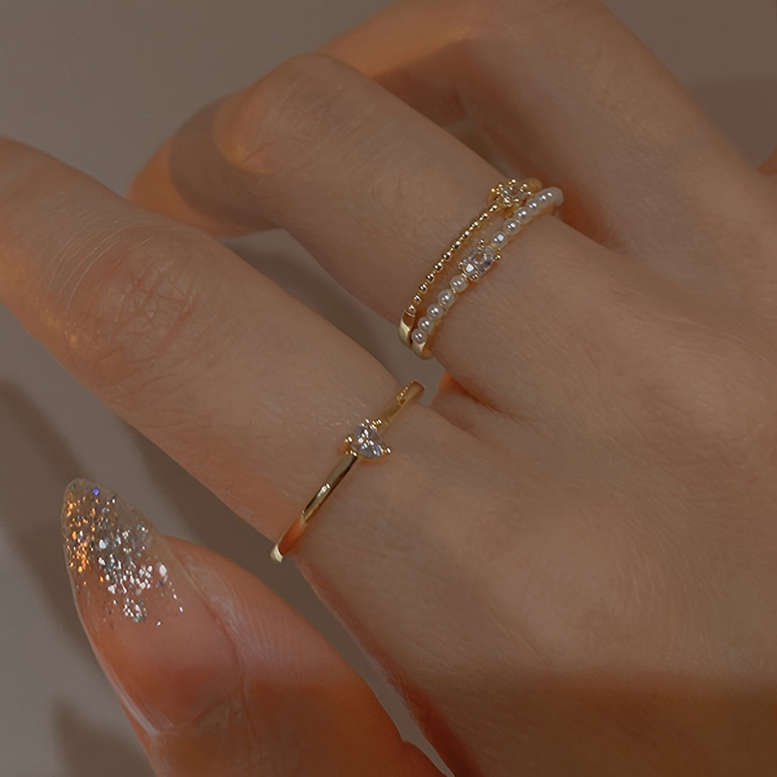 3pcs Elegant Stacking Rings