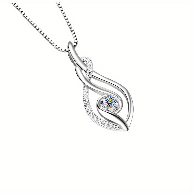 925 Silver Moissanite Pendant Necklace