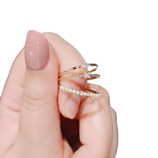3pcs Elegant Stacking Rings