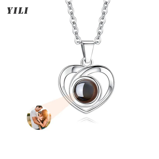 Custom Photo Projection Necklace with Picture Inside