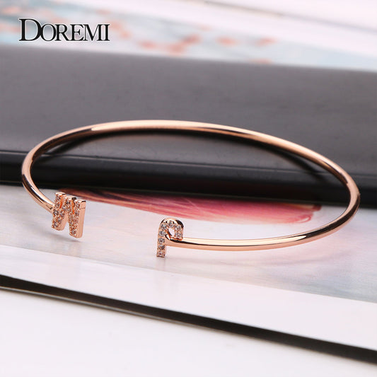 DOREMI Custom Letter Bracelet Baby bangle